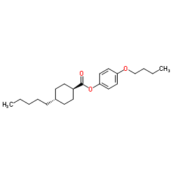 4-Butoxyphenyl trans-4-pentylcyclohexanecarboxylate Structure