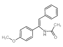 Acetamide, N-[1-(4-methoxyphenyl)-2-phenylethenyl]- (en)结构式