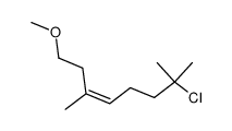 (Z)-7-chloro-1-methoxy-3,7-dimethyl-oct-3-ene Structure