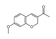 3-Acetyl-7-methoxy-2H-1-benzopyran结构式