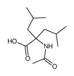 Leucine,N-acetyl-2-(2-methylpropyl)- structure