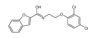 N-[2-(2,4-dichlorophenoxy)ethyl]-1-benzofuran-2-carboxamide结构式