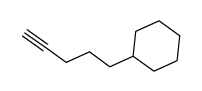 5-CYCLOHEXYL-1-PENTYNE Structure