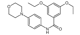 3,5-diethoxy-N-(4-morpholin-4-ylphenyl)benzamide Structure