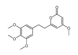 4-methoxy-6-[2-(3,4,5-trimethoxyphenyl)ethyl]pyran-2-one结构式