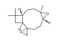 (1R,4R,6R,9S,10S)-4,12,12-trimethylspiro(5-oxatricyclo[8.2.0.04,6]dodecane-9,2'-oxirane)结构式