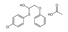 acetic acid,1-(4-chlorophenyl)sulfanyl-2-phenoxyethanol Structure