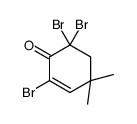 2,6,6-tribromo-4,4-dimethylcyclohex-2-en-1-one结构式