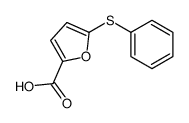 5-phenylsulfanylfuran-2-carboxylic acid结构式