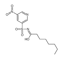 N-(5-nitropyridin-3-yl)sulfonyloctanamide Structure