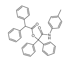 N-(p-Tolyl)-α-diphenylacetoxy-α,α-diphenylacetamid Structure