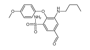 3-(butylamino)-5-formyl-2-(4-methoxyphenoxy)benzenesulfonamide Structure