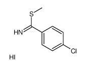 S-METHYL-P-CHLOROISOTHIOBENZAMIDE HYDROIODIDE structure