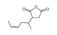 3-hex-4-en-2-yloxolane-2,5-dione Structure