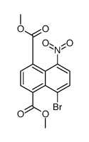 dimethyl 5-bromo-8-nitronaphthalene-1,4-dicarboxylate结构式