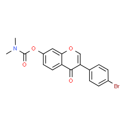 3-(4-bromophenyl)-4-oxo-4H-chromen-7-yldimethylcarbamate Structure