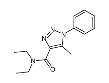 N,N-Diethyl-5-methyl-1-phenyl-1H-1,2,3-triazole-4-carboxamide structure