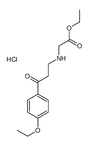 ethyl 2-[[3-(4-ethoxyphenyl)-3-oxopropyl]amino]acetate,hydrochloride结构式