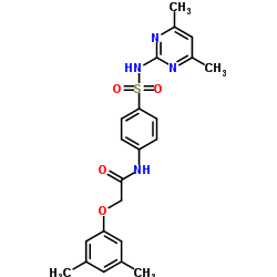 2-(3,5-Dimethylphenoxy)-N-{4-[(4,6-dimethyl-2-pyrimidinyl)sulfamoyl]phenyl}acetamide结构式