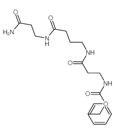 benzyl N-[2-[3-(2-carbamoylethylcarbamoyl)propylcarbamoyl]ethyl]carbamate Structure