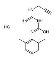 1-(2,6-dimethylphenyl)-3-(N'-prop-2-ynylcarbamimidoyl)urea,hydrochloride结构式