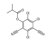 Isobutyric acid 2,4-dicyano-3,5,6-trichlorophenyl ester结构式