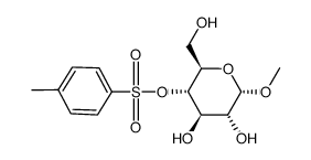 methyl-[O4-(toluene-4-sulfonyl)-α-D-glucopyranoside]结构式