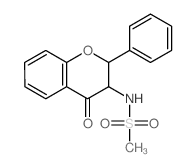 Methanesulfonamide,N-(3,4-dihydro-4-oxo-2-phenyl-2H-1-benzopyran-3-yl)- Structure