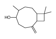 6,10,10-trimethyl-2-methylenebicyclo[7.2.0]undecan-5-ol结构式