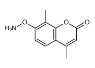 7-aminooxy-4,8-dimethylchromen-2-one结构式