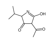 3-acetyl-5-propan-2-ylpyrrolidine-2,4-dione结构式