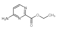 2-Pyrimidinecarboxylicacid, 4-amino-, ethyl ester structure