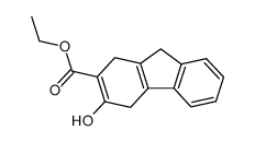 3-Hydroxy-1.4-dihydro-fluoren-2-carbonsaeure-aethylester Structure