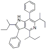 2,4,6-tri-sec-butyl-3,7-diphenyl-1h-pyrrolo[3,2-c]pyridine结构式