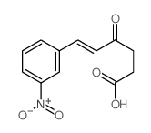 5-HEXENOIC ACID, 6-(m-NITROPHENYL)-4-OXO- Structure