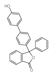 3-[4-(4-hydroxyphenyl)phenyl]-3-phenyl-isobenzofuran-1-one Structure