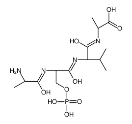 (2S)-2-[[(2S)-2-[[(2S)-2-[[(2S)-2-aminopropanoyl]amino]-3-phosphonooxypropanoyl]amino]-3-methylbutanoyl]amino]propanoic acid结构式