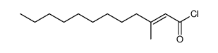 (E)-3-methyldodec-2-enoyl chloride结构式