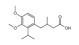 4-[3,4-dimethoxy-2-(1-methylethyl)phenyl]-3-methylbutanoic acid Structure