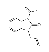 1-allyl-3-(prop-1-en-2-yl)-1,3-dihydro-2H-benzo[d]imidazol-2-one结构式