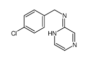 N-[(4-chlorophenyl)methyl]pyrazin-2-amine结构式