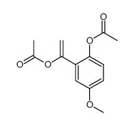 1-(2-acetoxy-5-methoxyphenyl)vinyl acetate Structure