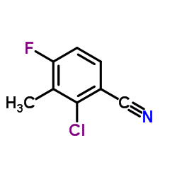 2-Chlor-4-fluor-3-methylbenzonitril Structure