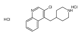 3-chloro-4-(piperidin-4-ylmethyl)quinoline,dihydrochloride结构式