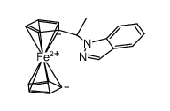 1-(α-ferrocenylethyl)indazole结构式