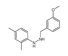 1-(2,4-dimethylphenyl)-2-[(3-methoxyphenyl)methyl]hydrazine结构式