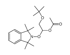 2-t-butoxy-1-acethoxy-1-(1,1,3,3-tetramethyl-1,3-dihydro-2H-isoindol-2-yloxy)ethane结构式