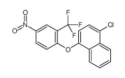 1-chloro-4-[4-nitro-2-(trifluoromethyl)phenoxy]naphthalene Structure