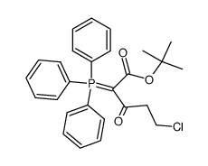 t-Butyl 5-Chloro-3-oxo-2-(triphenylphosphoranylidene)-pentanoate结构式