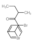 1,2-dibromo-4-methyl-1-phenyl-hexan-3-one Structure